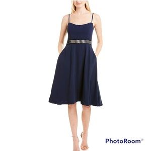 Dress the Population Navy Harlow Dress NWOT